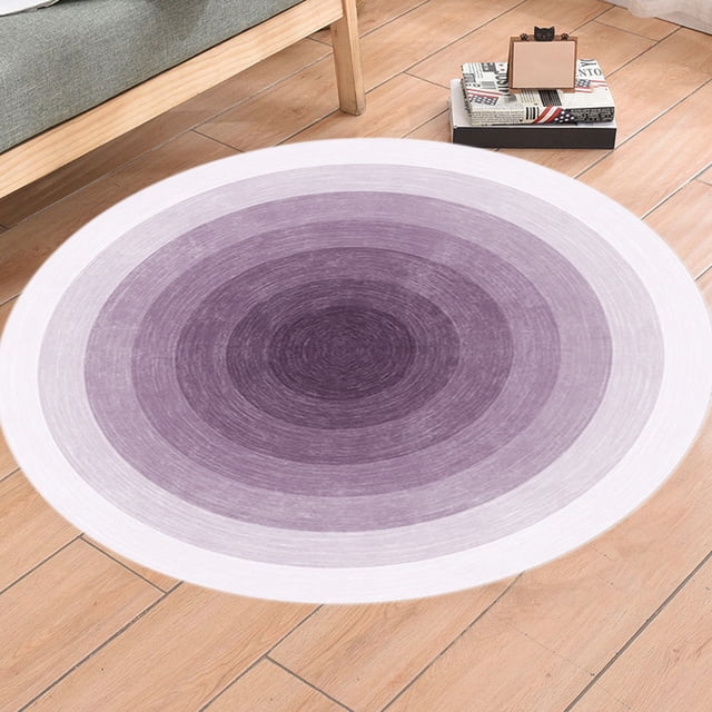LSLJS Tapis Rond Salon Crème Vent Canapé Table Basse Chambre Chevet Bureau Coussin de Sol Insonorisant, Tapis Imitation Laine