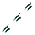 thumbnail image 1 of Decodeary 2x Bike Wing Mud Guard Adjustable And Reliable Protection For Bike Suitable Tender green 3Set, 1 of 6