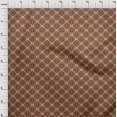 thumbnail image 4 of oneOone Rayon Rust Brown Fabric Asian Kilim Dress Material Fabric Print Fabric By The Yard 56 Inch Wide, 4 of 5