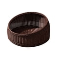 thumbnail image 2 of GROWTH TANK Cat Sleeping Bed Lightweight Portable Kennel Imitation Rattan Pet Bed for Summer Coffee, 2 of 9
