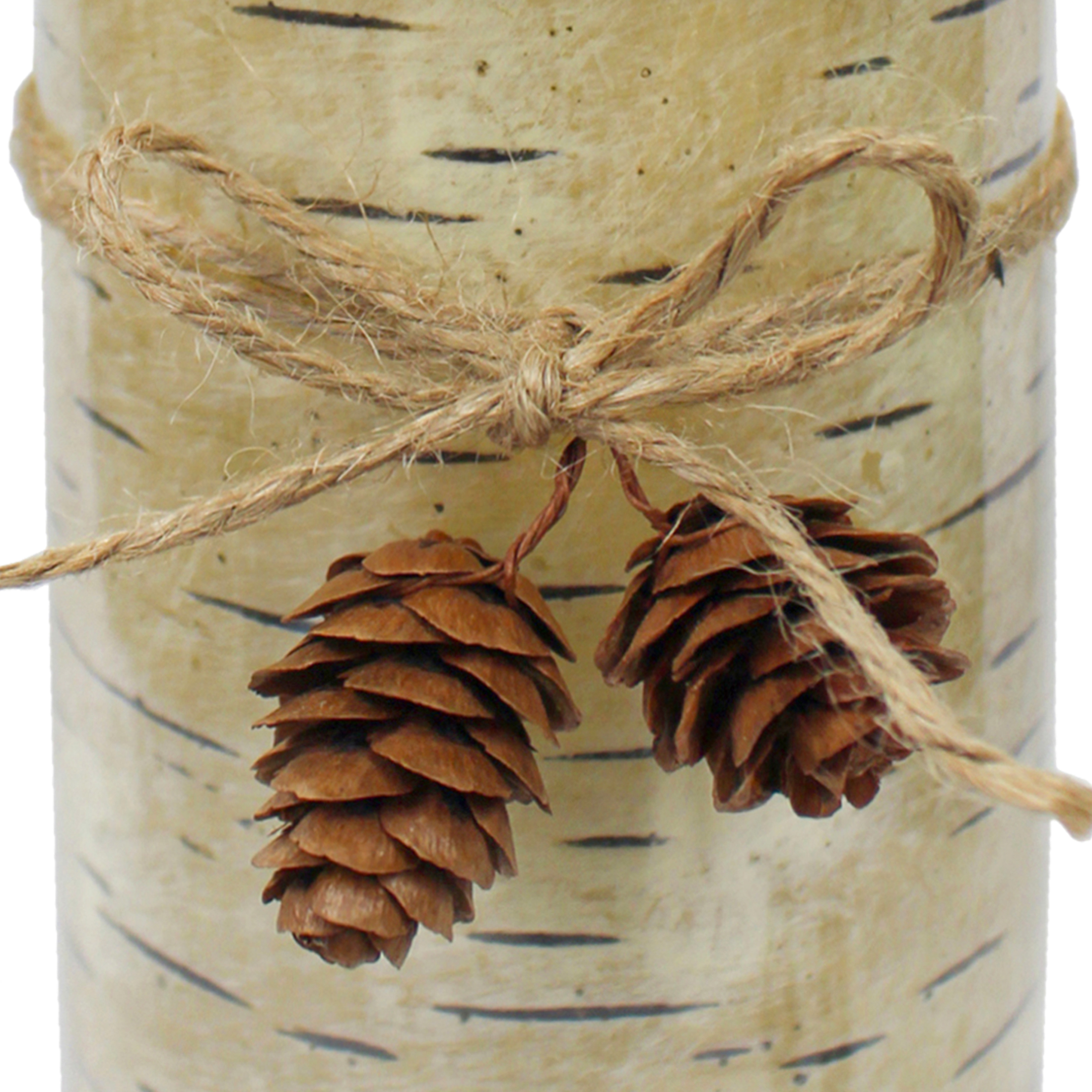 6" Bougie pilier de bouleau