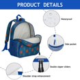 thumbnail image 2 of Night Owl Student Backpack – Cute Snowy Owl Big Eyes Cartoon Pattern With Artistic Night Design, 2 of 6