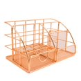 thumbnail image 2 of Vaidha Mesh Office Supplies Accessories with Drawer for Home Office Desktop Rose Gold, 2 of 2