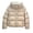 Beige, variant on Tyidzon Women's Fashion Solid Color Casual Zipper Padded Keep Warm Cold Protection Long Sleeve Parkas