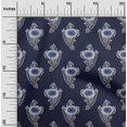 thumbnail image 1 of oneOone Cotton Flex Fabric Leaves & Floral Block Print Fabric BTY 40 Inch Wide, 1 of 4