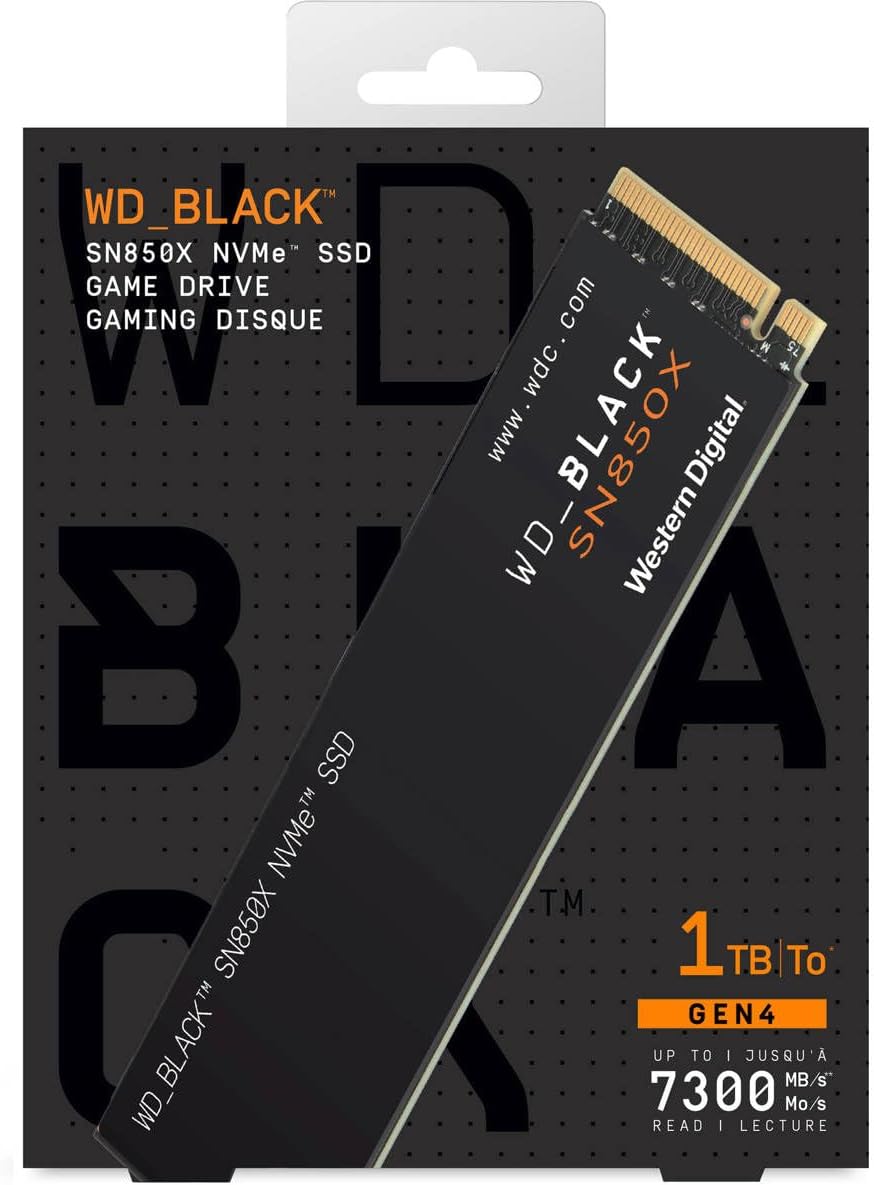 WD BLACK 1TB SN850X NVMe Internal Gaming SSD Solid State Drive - M