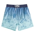 thumbnail image 1 of MIASHUI Boys Swim Trunks Summer Print Shorts Beachwear Clothes,Blue,6-7 Years, 1 of 6
