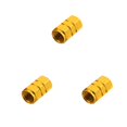 thumbnail image 3 of Youkk 4 Pieces Decorative Tire Caps Exquisite Tyre Part Modifying Accessory Golden 3Set, 3 of 6