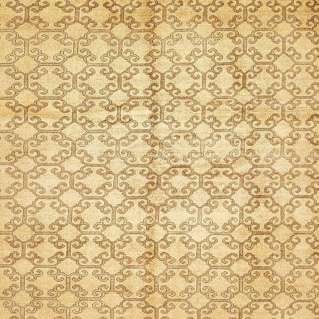 Ahgly Company Tapis d'Intérieur Carrés Abstraits Jaunes Abstraits pour Aire, 3 Pieds Carré