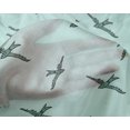 thumbnail image 4 of oneOone Silk Tabby Fabric Bird Block Printed Fabric 1 Yard 42 Inch Wide, 4 of 4