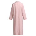 thumbnail image 4 of Babysbule Robes d'Été pour Femmes Liquidation Femmes Grande Taille Manches Longues Col en V Croisé Robe Maxi Robe Chemise Longueur Complète Robe Ligne, 4 of 8