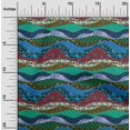 thumbnail image 2 of oneOone Polyester Spandex Green Fabric Floral Craft Projects Decor Fabric Printed By The Yard 56 Inch Wide, 2 of 5