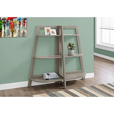 Monarch Specialties, Bibliothèque Taupe Accent Etagere, 48