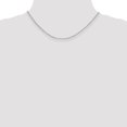 thumbnail image 3 of Diamond2Deal 925 Sterling Silver 2.5 mm Rolo Chain Necklace for Women 20", 3 of 5