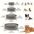 thumbnail image 2 of 1pc Pet Heaven Deluxe Oval Dog Bed, Washable Polyester with Non-Skid Bottom, Removable Mat, Double-Sided High/Low Design, All-Season Comfort for Extra Small to Large Dogs, 2 of 5