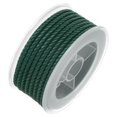 thumbnail image 3 of Unique Bargains Nylon Thread Twine Beading Cord 3mm Extra-Strong Braided Nylon Crafting String 4M/13 Feet, Dark Green, 3 of 7