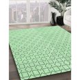 thumbnail image 3 of Ahgly Tapis Rectangulaire Lavable en Machine Intérieur Vert Menthe, 8 Pieds x 12 Pieds, 3 of 7