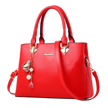 Ediodpoh Womens Tote Bag Fashion Handbags Ladies Purse Satchel Shoulder Bags Tote Leather Bag for Ladies Totes Red