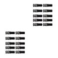thumbnail image 4 of Thinsony 10 Pcs Bicycle Cable End Caps Professional Wear-resistant Universal Shifting Shifting Black 2Set, 4 of 6