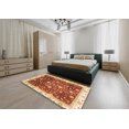 thumbnail image 4 of Ahgly Company Indoor Rectangle Abstract Red Oriental Area Rugs, 5' x 7', 4 of 6