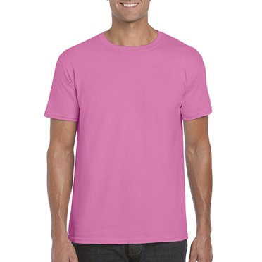 Gildan Mens Softstyle T-Shirt, L, Azalea