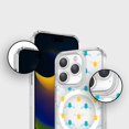 thumbnail image 5 of iPhone 15 Pro Clear Case - Blue and Yellow Bumble Design, 5 of 5