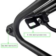 thumbnail image 4 of Folding Bicycle Luggage Carrier Alloy Portable Heavy Duty Polished Cargo Rear Rack Cycling Cycle Holder Replacement for Brompton Black, 4 of 9