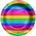 thumbnail image 3 of Rainbow Foil Paper Plates and Napkins Kit, 3 of 5