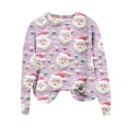 thumbnail image 4 of Wiyuqeen Chandail en Tricot Fair Isle pour Femmes, Coupe Ample Décontractée, Col Rond, Vintage, à Rayures, Manches Longues, 4 of 5