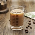thumbnail image 1 of EGNMCR Cups Thickened Glass Ounce Measuring Cup Double Measuring Scale Round Cup Thick Bottom Roast Coffee Cup Measuring cup, 1 of 9