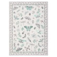 thumbnail image 4 of GlowSol 8x10 Charming Botanical Butterfly & Insect Washable Area Rug, Non-Slip Low-Pile Stain Resistant Floor Carpet for Living Room Bedroom Nursery Home Decor, Beige, 4 of 9