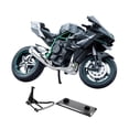 thumbnail image 4 of TISHITA Modèle de Moto à l'Échelle 1:10 Jouet de Moto, Robuste, Ornement, Simulation de Collection Gris avec Support, 4 of 8