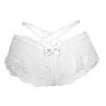 thumbnail image 3 of FAIWAD String pour Femme en Dentelle Crochet Respirant Culotte à Bretelles Croisées Extensible, 3 of 6