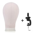 thumbnail image 4 of Qiilu 3 Sizes Canvas Head Wig Model Making Mannequin Head Hat Headwear Cap Display Manikin Model, Wig Display Head, Mannequin Model, 4 of 6