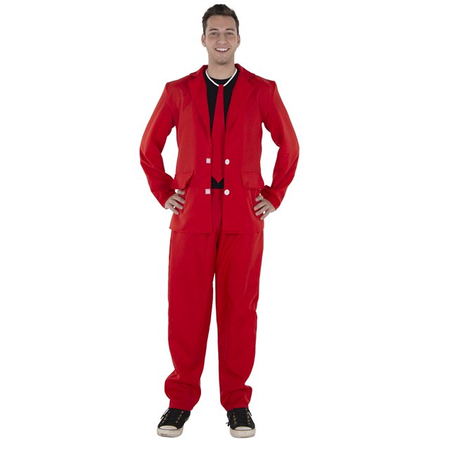 Costume Costume 3 Pcs Rouge Néon pour Adulte - par Dress Up America