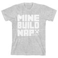 thumbnail image 1 of Minecraft Mine Build Nap Girl's Athletic Heather T-shirt, 1 of 1
