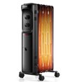 thumbnail image 1 of Costway Radiateur Portable 1500W à Huile avec Thermostat Réglable Noir, 1 of 9
