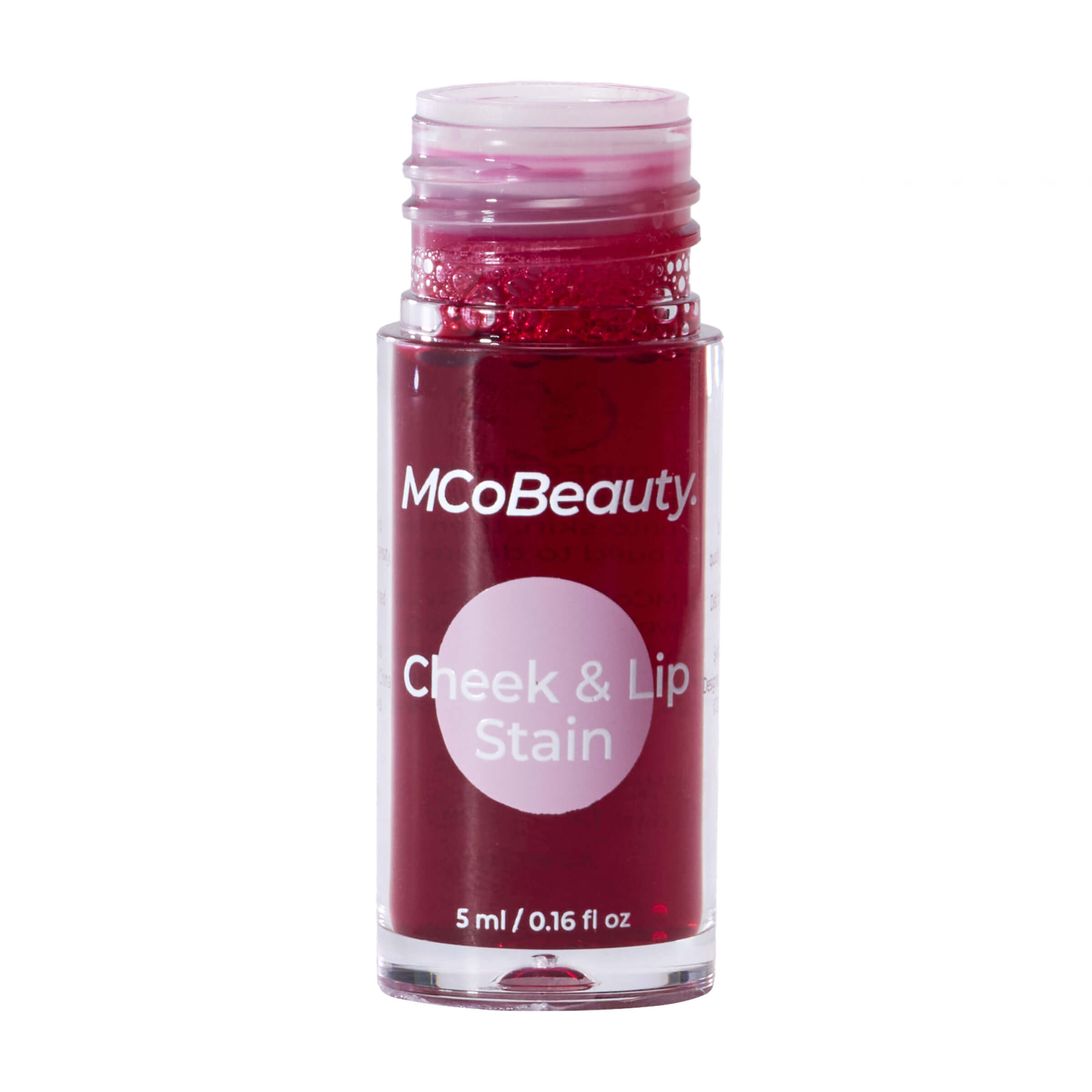 MCoBeauty - Cheek & Lip Stain 2-in-1 Liquid Tint - Rosy Red - 5 mL