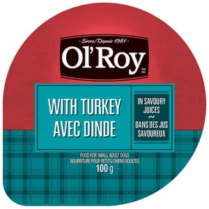 Ol' Roy with Turkey Loaf in Savoury Juices Wet Dog Food for Small Adult Dogs, 100 G Cup