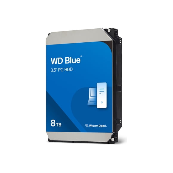 WD Blue WD80EAAZ - Hard drive - 8 TB - internal - 3.5" - SATA 6Gb/s - 5640 rpm - buffer: 256 MB