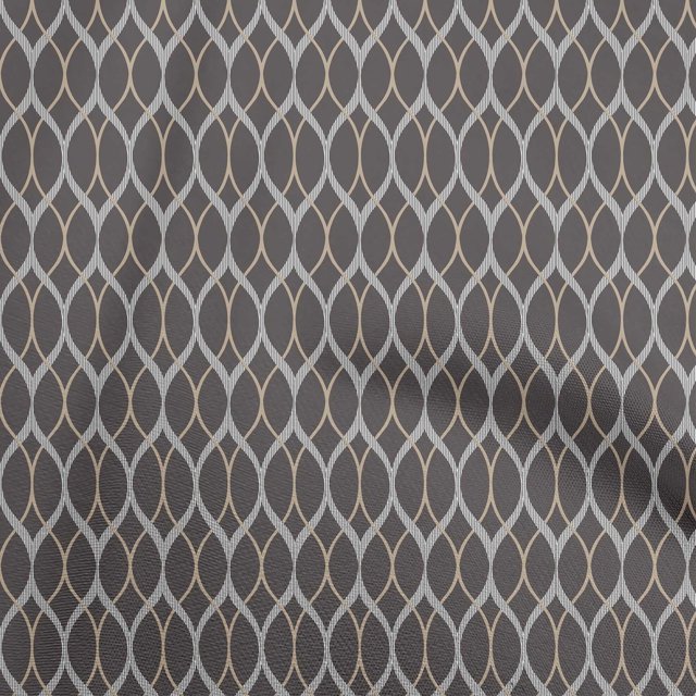 oneOone Velvet Dark Gray Fabric Ogee Sewing Craft Projects Fabric Prints By Yard 58 Inch Wide