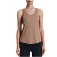 thumbnail image 1 of Timegard Tank Tops for Women Scoop Neck Workout Yoga Tops Racerback Athletic Loose Comfy Solid Color Tee, 1 of 4