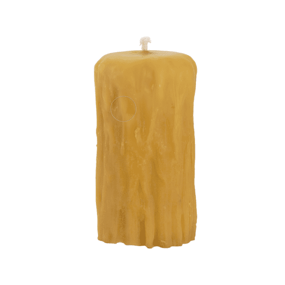 Cernunnos Farms - Bougies en Cire d'Abeille - Grande Bougie Pilier Rustique en Cire d'Abeille - Cire d'Abeille Canadienne Pure - Durée de Combustion de 60 Heures - Parfum Naturel de Miel