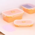 thumbnail image 4 of Boovnll Bento Box, 350Ml Silicones Folding Lunch Box, Bento Box Adult, Bento Box for Kids, Lunch Box Containers, 4 of 5