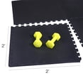 thumbnail image 3 of BalanceFrom 6-Pack 24”x24” Interlocking Foam Puzzle Exercise Mat, 1” Thick, Black, 3 of 5