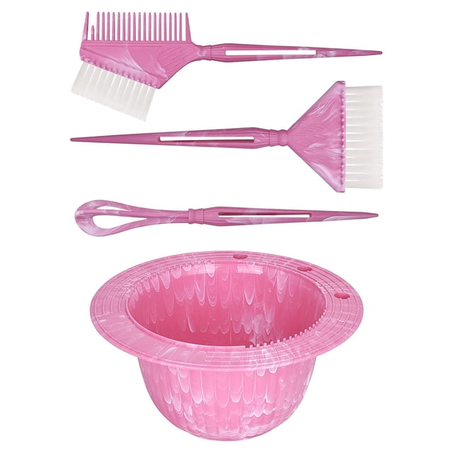lionlar 4 Pieces Hair Dye Kit Easy to Clean Multifunctional Hair Coloring Dyeing Kit Red