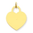 thumbnail image 1 of Grand Charme Cœur Gravable en Or Jaune 14K, 1 of 2