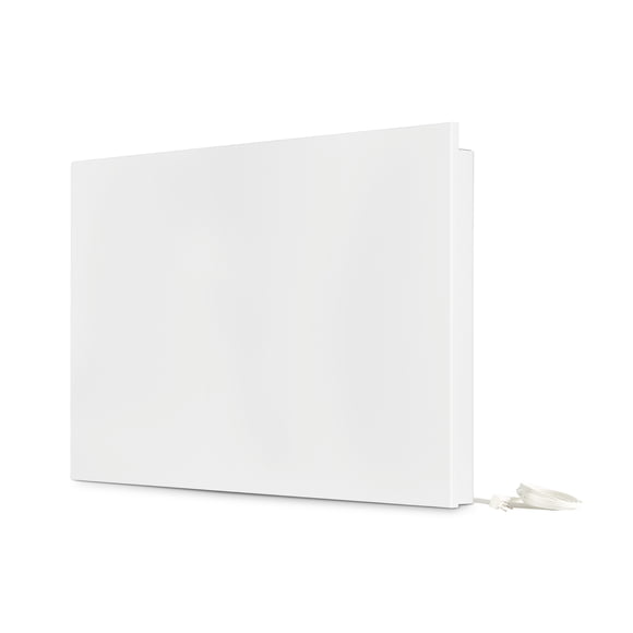 Stelpro PLUG-IN High-end Wall Convector Heater Mirage Series 1500W, Built-In Thermostat, Discreet Ultra-Quiet and Sturdy with Monocoque Front Panel, 29 1/2" x 18", 120 Volts - MIR1501PW - White