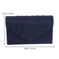 thumbnail image 3 of Sacs Pochette pour Femmes, Sac à Bandoulière pour le Souper, Sac à Main pour Soirée, Fête, Mariage (Marine), 3 of 7