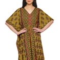 thumbnail image 4 of Moomaya Caftan pour Femmes Grande Taille Tenue d'Été Sortie de Plage Kimono Robe Caftan, 4 of 6